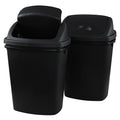Zopnny 8 Gallon Plastic Swing Top Garag Bin, Lidded Wastebasket Trash Can by Zopnny