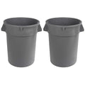 Amazon Basics Heavy Duty Durable Round Trash Can, 32 gallon by AmazonBasics