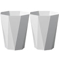 Trash Can Plastic Waste Basket 2.6 Gallon Garbage Can by FocusesonthehomeFurnishing