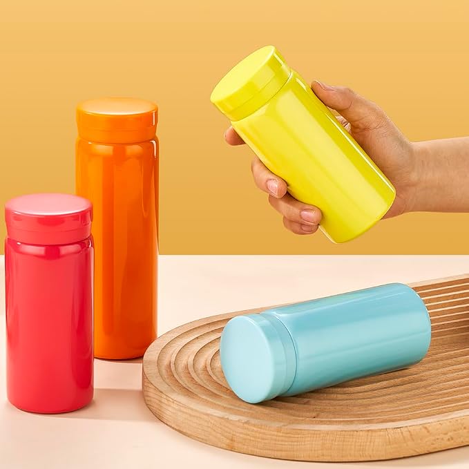 10oz Mini Water Bottle Stainless Steel Thermos Small Flask - Image 5
