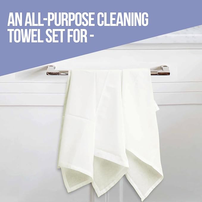 WHITEWRAP Flour Sack Towels| Tea Towel - Image 3