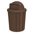 42 Gallon Slated Circle 100% Recycled Plastic Commercial Outdoor or Indoor by SturdyEssentials