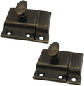 QCAA Oval Turn Cabinet Latch, for Cupboard & Other Furniture, Antique Brass by QCAAHardware