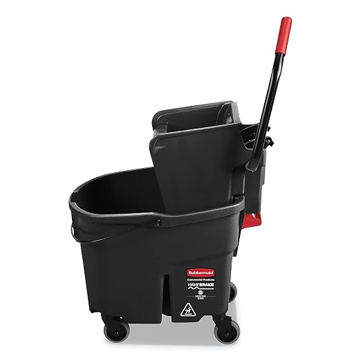 Rubbermaid Commercial Products WaveBrake 35 QT Side-Press Mop Bucket and - Image 3
