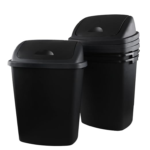 18 Gallon Large Plastic Kitchen Trash Can by Eagrye