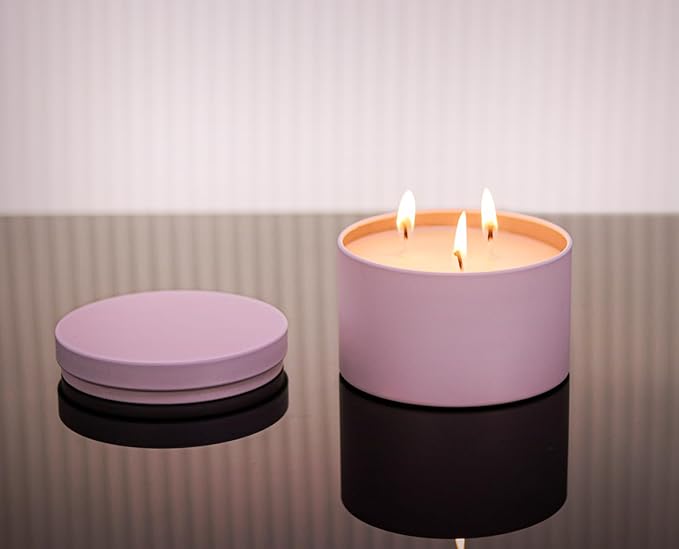 Candle Tins with Lids, 3-Wick Jars 14oz/420ml - Image 3