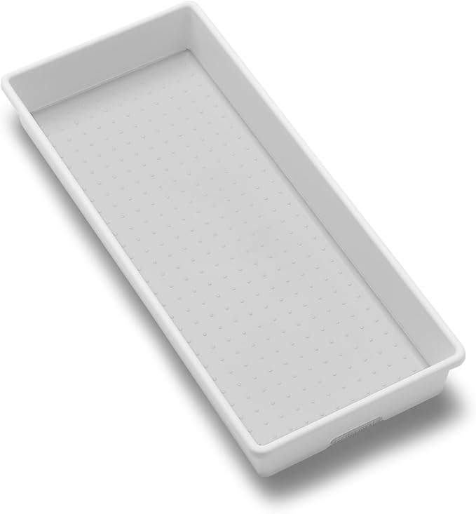 Madesmart Organizer Bin Non-Skid Feet 15.5" X 6.6" X 2.1" Plastic White - Image 4