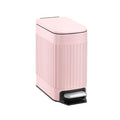 TrashAid Pink Bathroom Trash Can, 1.6 Gallon Stainless Steel Small Garbage Can by TrashAid