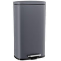 Arlopu 8 Gallon Step Trash Can, Stainless Steel Garbage Bin, Soft-Close Rubbish by Arlopu