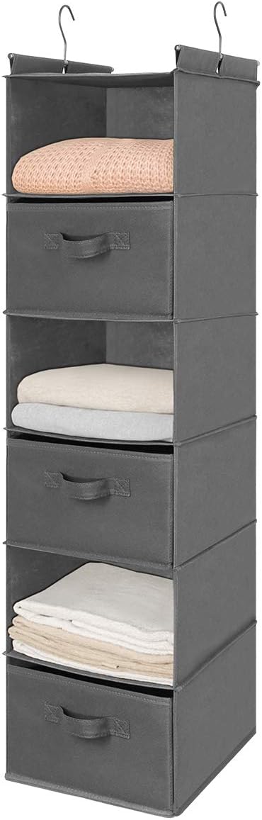 MAX Houser 6 Tier Shelf Hanging Closet Organizer, Closet Hanging Shelf - Image 8