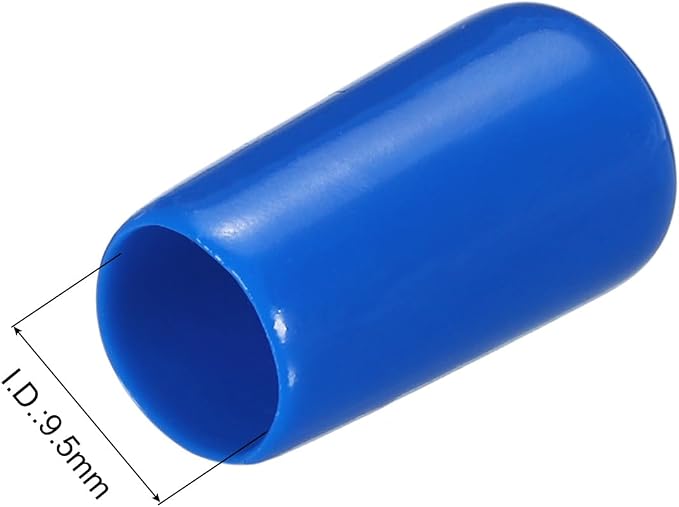 uxcell 20pcs Rubber End Caps 9.5mm ID Vinyl PVC Round Tube Bolt Cap Cover Screw - Image 3