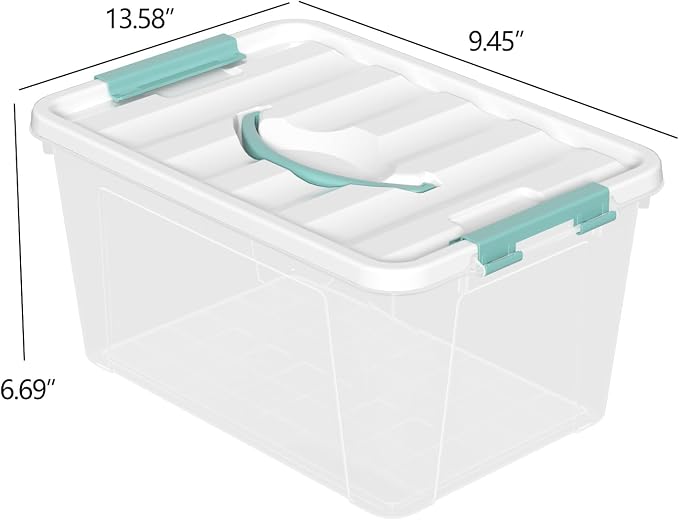 Xyskin 14 Quart Clear Storage Bins - Image 2