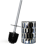 Escenzy Cute Toilet Brush and Holder Set Mosaic Glass | Non-Rustic Stainless by Escenzy