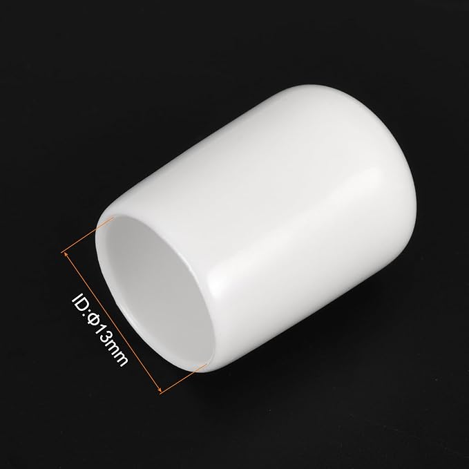 uxcell 20pcs Rubber End Caps 13mm ID Vinyl Round End Cap Cover Screw Thread - Image 3