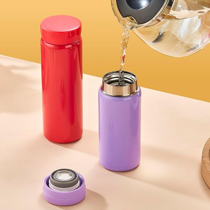 10oz Mini Water Bottle Stainless Steel Thermos Small Flask - Image 5