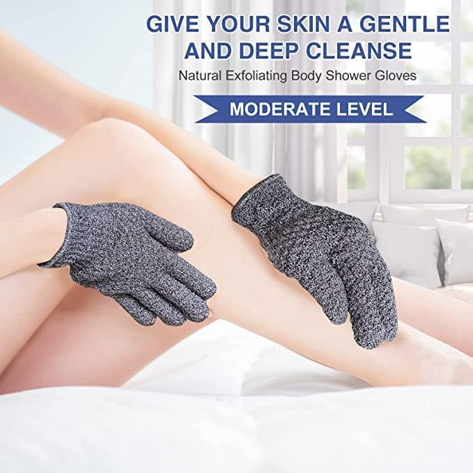 Yiclick Heavy Exfoliating Gloves, Exfoliating Body Scrubber - Image 2