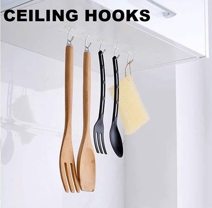 40pcs Heavy Duty Adhesive Hooks - Image 3