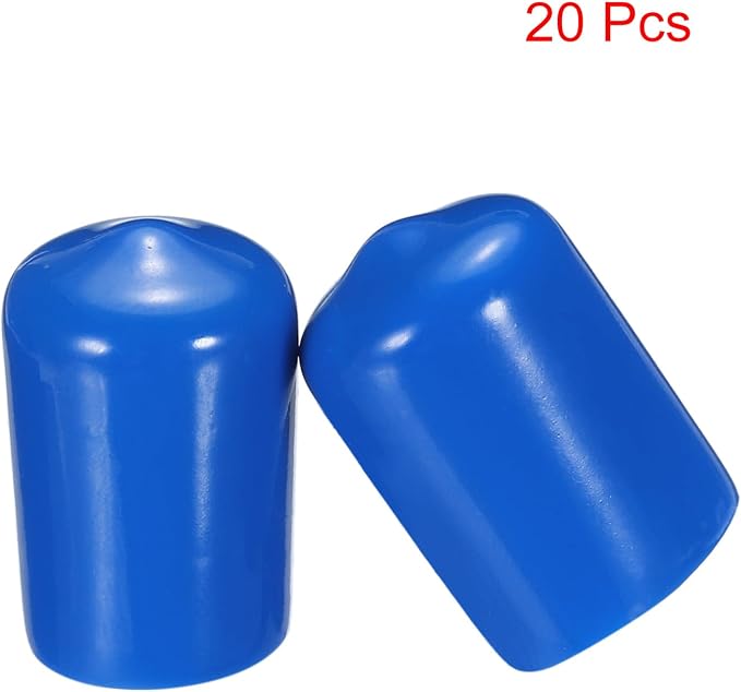 uxcell 20pcs Rubber End Caps 14mm ID Vinyl PVC Round Tube Bolt Cap Cover Screw - Image 2