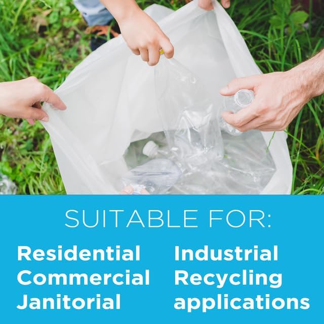 40-45 Gallon Trash Bags, 1.1 Mil Thickness, 45 Gallon Trash Bags Heavy Duty - Image 5