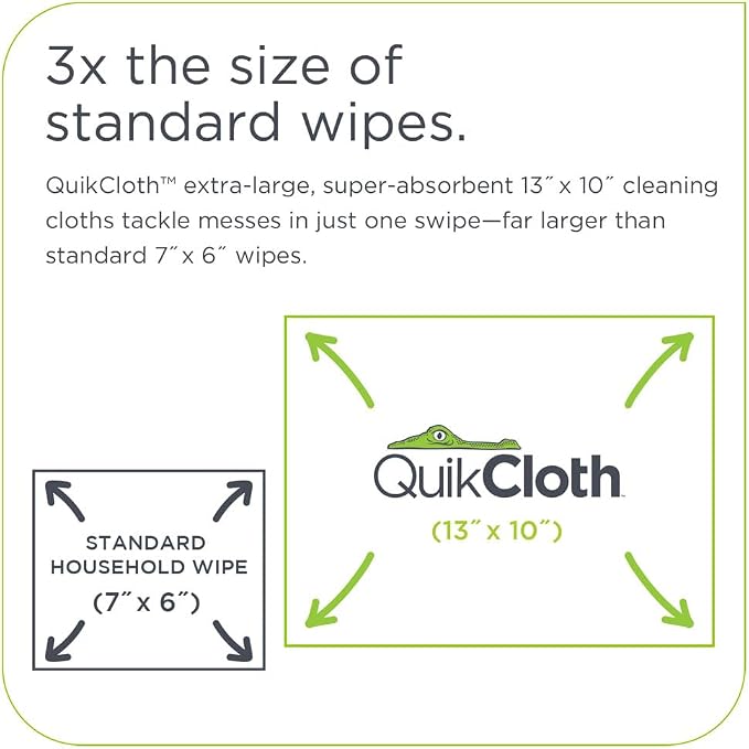 Quikcloth® Everyday Clean – Plant-Based, Plastic-Free Cleaning Wipes - Image 3