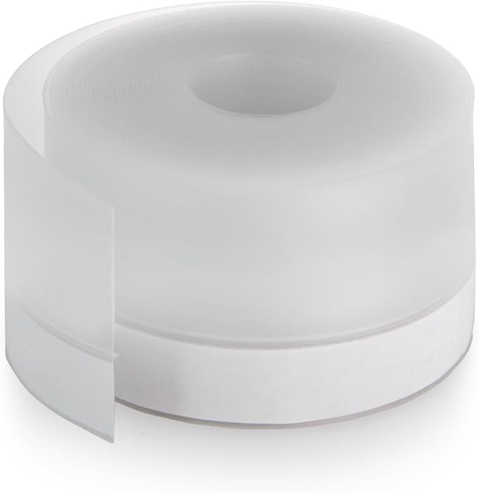 Silicone Weather Stripping Door Seal Strip, 16.4 Feet Self Adhesive Sealing by Vivikivi