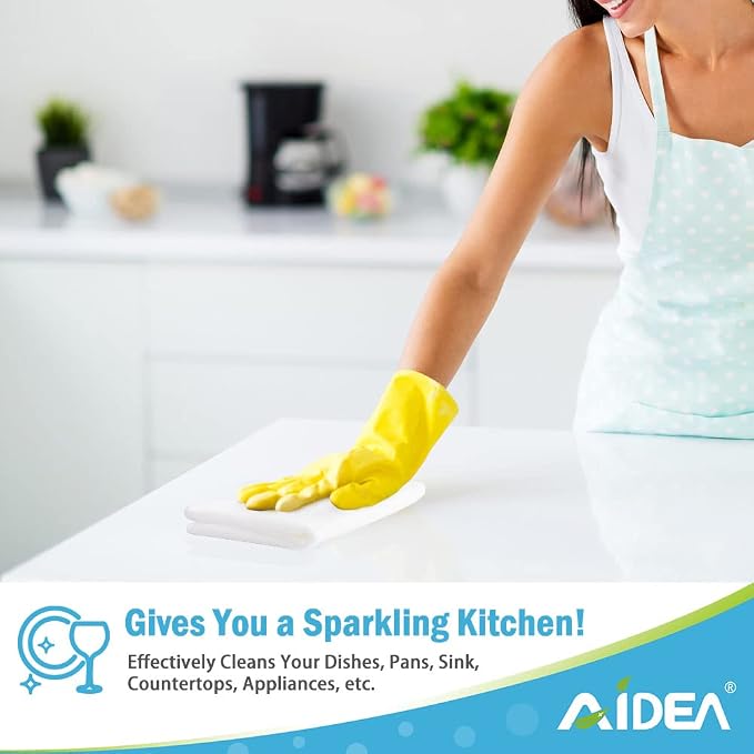 AIDEA White Microfiber Cleaning Cloth 24PK, Absorbent Cleaning Rags - Image 5