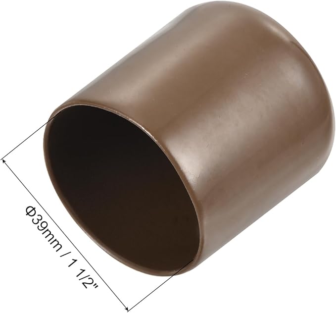 uxcell 20pcs Rubber End Caps 39mm ID Vinyl PVC Round Tube Bolt Cap Cover Screw - Image 3