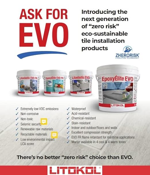 Tile Doctor EpoxyElite EVO 11 lbs./5 kg. Bucket of Litokol Black 2 Epoxy Tile - Image 9