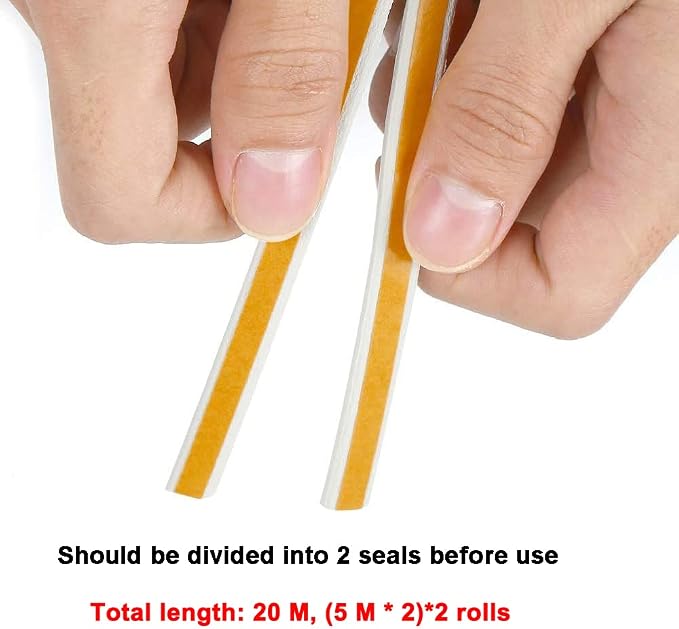 Weather Stripping Seal Strip Tape, Doors Windows Frame Self Adhesive D Type - Image 3