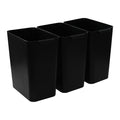 4.5 Gallon Plastic Office Wastebasket, Plastic Trash Cans, 3 Packs by Tstorage