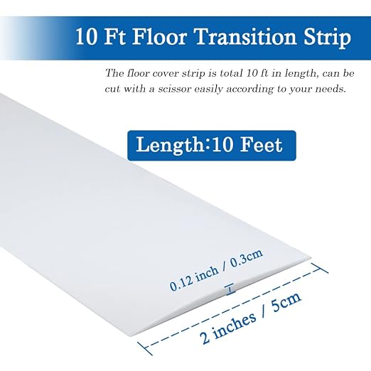 Floor Transition Strip Self Adhesive Floor Cover Strips Laminate 2" Wide Vinyl - Image 6
