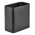 mDesign Small Metal 2.4 Gallon Trash Can Wastebasket Garbage Bin by mDesign
