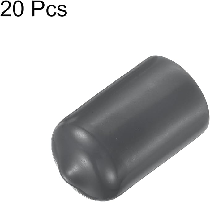 uxcell 20pcs Rubber End Caps 12.5mm ID Vinyl Round Tube Bolt Cap Cover Thread - Image 2
