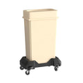 23 Gallon Beige Slim Jim Trash Can by Krollen+Industrial