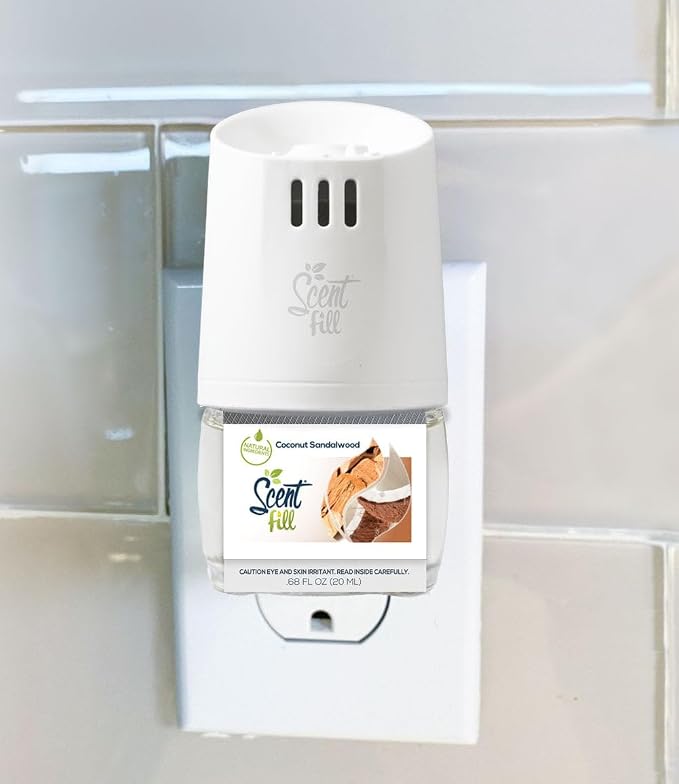 Scent Fill Coconut Sandalwood Plug in Air Freshener, Scented Oil Refills - Image 2