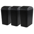 4.5 Gallon Trash Can with Swing Top Lid, Plastic Garbage Bin with Lid by Qqbine