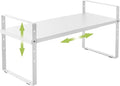 Expandable Cabinet Shelf Organizer Rack, Stackable Kitchen Counter Storage by Acorss-Star