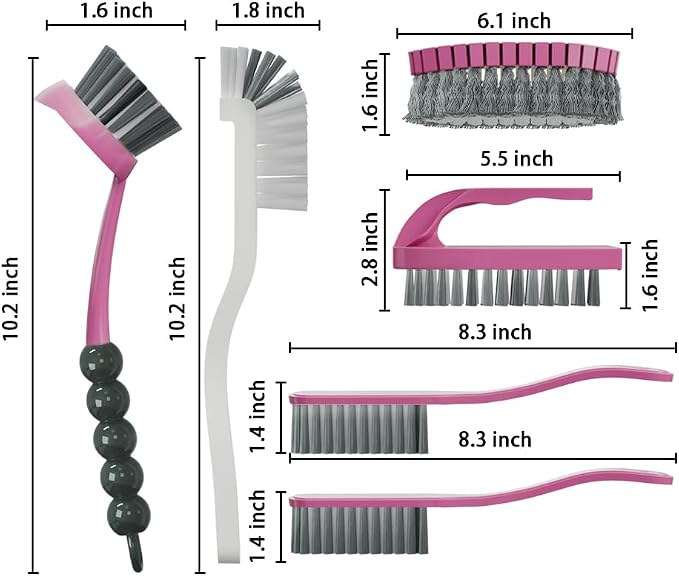 6 PCS Cleaning Brush, Scrub Brush Set - Image 2