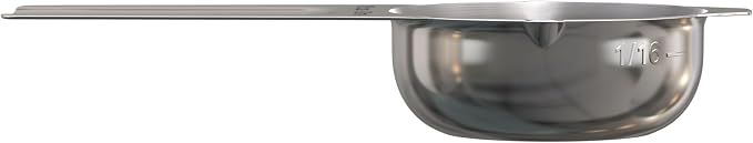 Color Up ⅛ Cup Measuring Cup – Premium Chrome Stainless Steel, Accurate - Image 3
