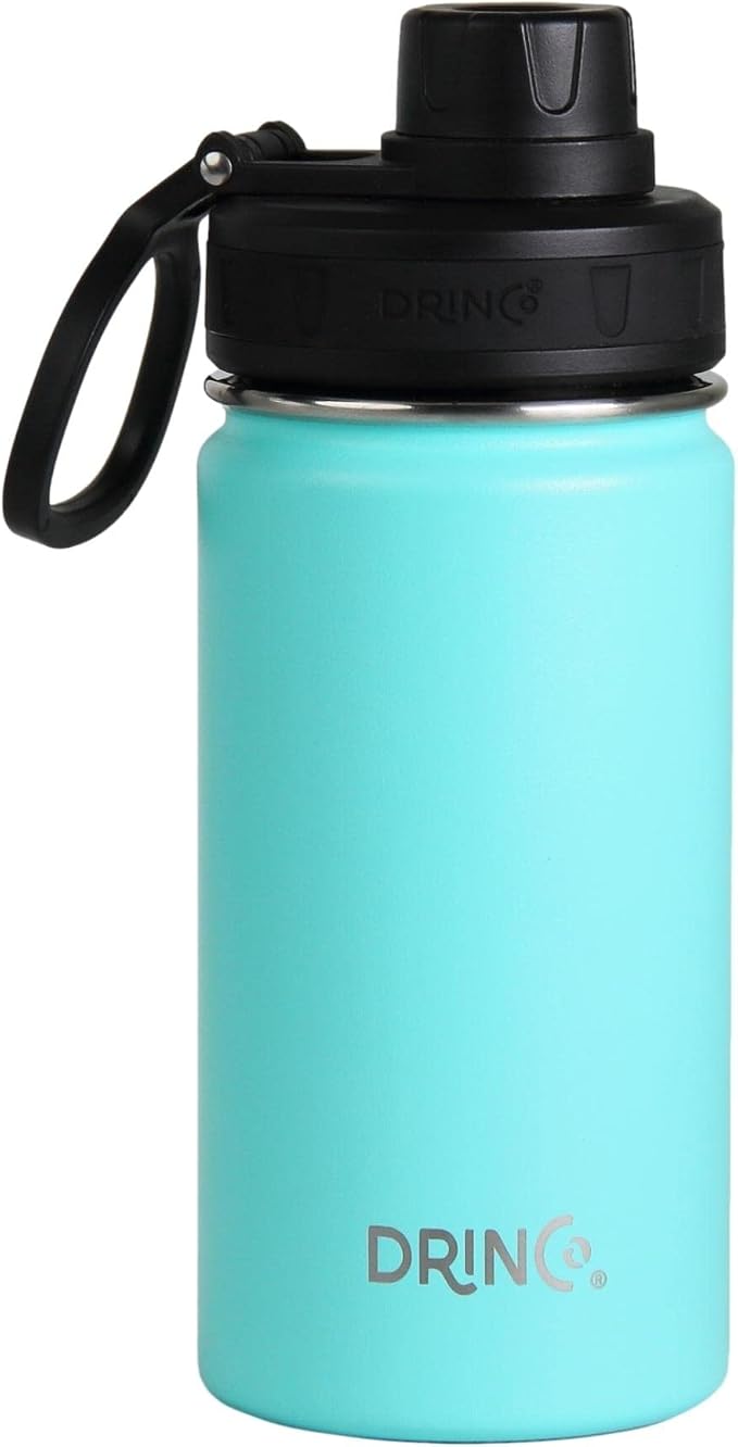 DRINCO Stainless Steel Water Bottle Spout Lid Vacuum Insulated Double Wall by Drinco