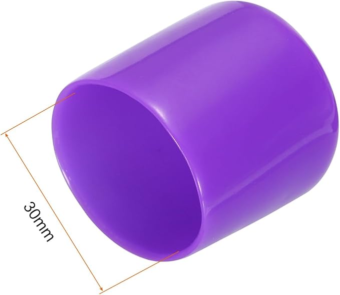 uxcell 20pcs Rubber End Caps 30mm ID Vinyl Round Tube Bolt Cap Cover Screw - Image 3