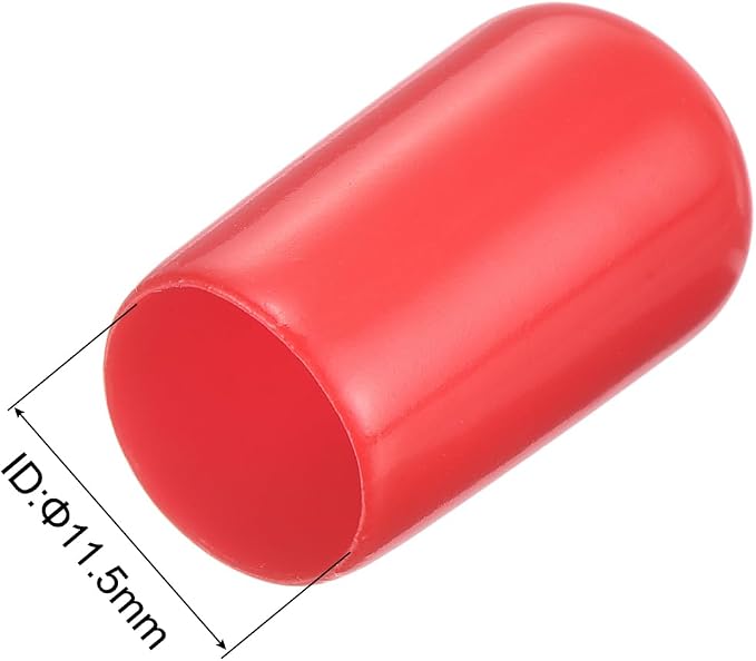 uxcell 20pcs Rubber End Caps 11.5mm ID Vinyl Round Tube Bolt Cap Cover Thread - Image 3