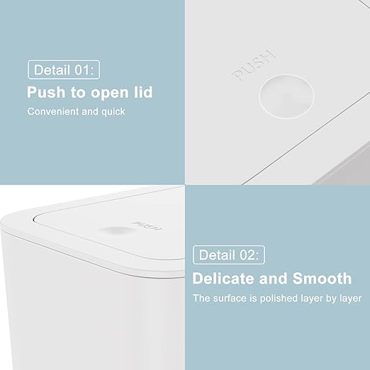 N. NETDOT 3 Pack Small Trash Can - Image 6