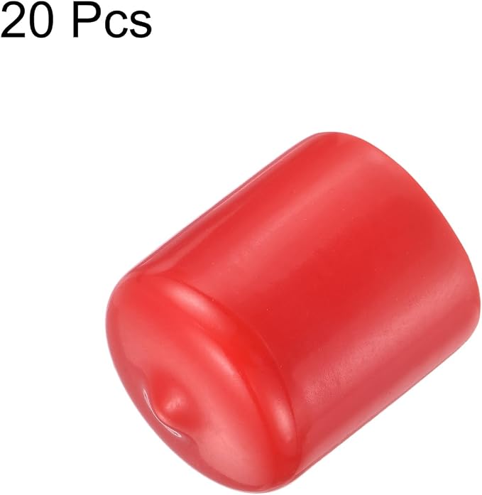 uxcell 20pcs Rubber End Caps 22mm ID Vinyl Round Tube Bolt Cap Cover Thread - Image 2