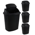 6 Gallon Swing Top Trash Can Outdoor and Indoor Recycle Bin, Plastic Garbage Can by Yesdate