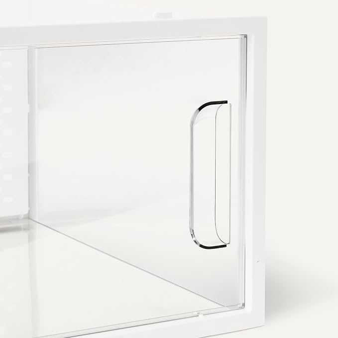 Amazon Basics Stackable and Foldable Clear Shoe Storage Organizer Box - Image 4