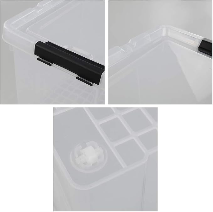 Pekky 50 Quart Clear Storage Containers/Bins - Image 6