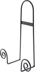 Bard's Black Wrought Iron Wall Mountable Tray or Platter Hanger, 16.25" H x by Bards