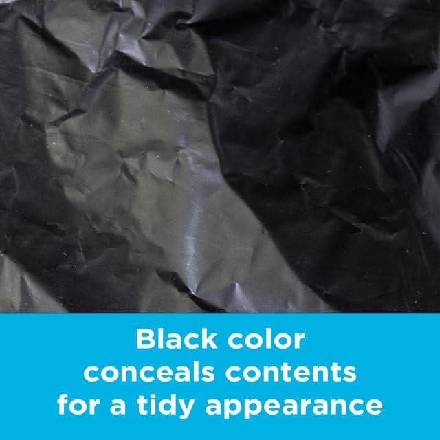 Large Black Trash Bags 55-60 Gallon Heavy Duty, High Density, 22 Micron - Image 3