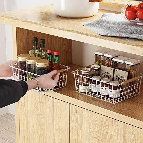 LeleCAT White Wire Baskets for Organizing - Image 6